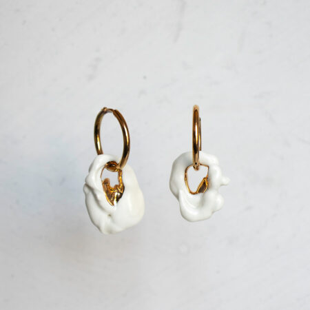 Porceliano auskarai White SB No. 1