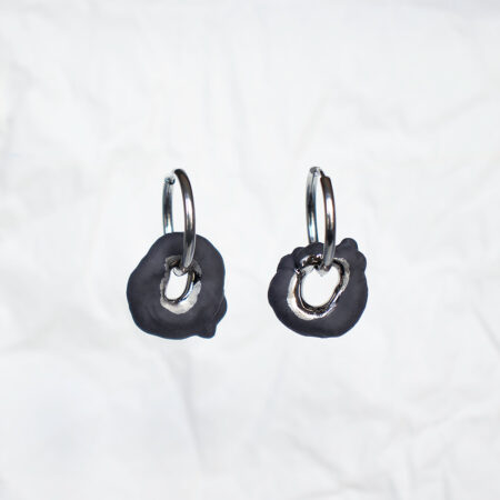 Porceliano auskarai Black SB No. 3