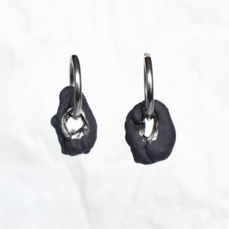 Porceliano auskarai Black SB No. 4