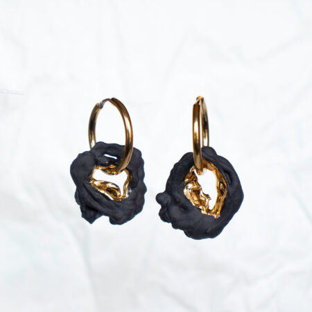 Porceliano auskarai Black SB No. 6