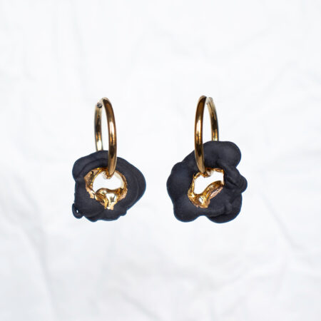 Porceliano auskarai Black SB No. 10