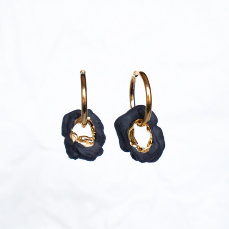 Porceliano auskarai Black SB No. 9