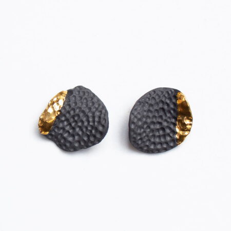 Black Mossel porcelianiniai auskarai
