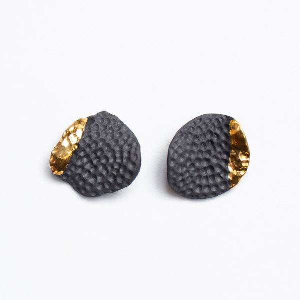 Black Mossel porcelianiniai auskarai
