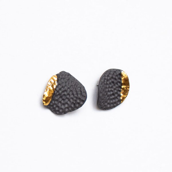 Black Mossel porcelianiniai auskarai - Image 4
